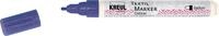 KREUL 92665 - Textil Marker Glitter medium Violett, halbdeckender Stoffmalstift mit