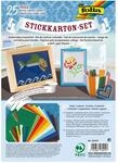 folia 23419 Stickkarton-Set, 175 x 245 mm, 300 g/qm, 25-teilig