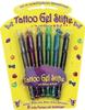 TRENDHAUS 920935 Tattoo Gel-Stifte Set, 5 leuchtende Glitzer Farben inkl....