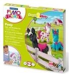 STAEDTLER FIMO kids 8034 Pony Set &ndash; 4 x 42 g, mit Zubeh&ouml;r