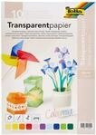 folia 87409 - Transparentpapier, farbig sortiert, DIN A4, 10 Blatt, 115 g/qm - ideal