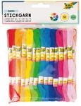 folia 23991 - Stickgarn Basic, 100 % Baumwolle, 52 Docken &agrave; 8 m in 26 Farben