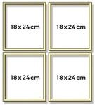 Schipper 605170704 Malen nach Zahlen, Alurahmen Quattro je 18 x 24 cm, goldgl&auml;nzend
