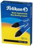 Pelikan 701060 - Wachs-Signierkreide f&uuml;r Glatte Untergr&uuml;nde Schachtel mit 12