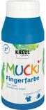 KREUL 23208 - Mucki leuchtkr&auml;ftige Fingerfarbe, 750 ml in blau, auf Wasserbasis,