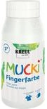 KREUL 23201 - Mucki leuchtkr&auml;ftige Fingerfarbe, 750 ml in wei&szlig;, auf Wasserbasis,