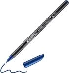 edding 1200 Fasermaler fein - stahl-blau - 1 Stift - Rundspitze 1 mm -...