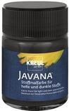 KREUL 91961 - Javana Stoffmalfarbe f&uuml;r helle und dunkle Stoffe, 50 ml Glas schwarz,