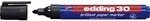 edding 30 Brillant-Papiermarker - schwarz - 1 Permanent Marker wasserfest -
