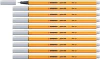 STABILO - Fineliner - point 88 | 10er Pack, hellgrau