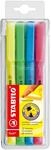 STABILO - Textmarker - flash - 4er Pack - gelb, gr&uuml;n, blau, pink