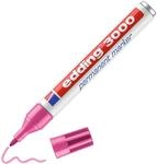 edding 3000 Permanentmarker - pink - 1 Stift - Rund-Spitze 1,5-3 mm - schnell