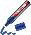 edding 390 Permanentmarker - blau - 1 Stift - dicke Keilspitze 4-12 mm -...