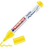 edding 4500 Textilmarker - gelb - 1 Stift - Rundspitze 2-3 mm - Textilstifte