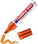 edding 500 Permanentmarker - orange - 1 Stift - Keil-Spitze 2-7 mm - wasserfest,