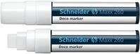 Schneider Novus 126049 Deco-Marker SCHNEIDER 260, 4+7+15 mm, wei&szlig;