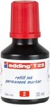 edding T 25 refill ink Permanent Marker - rot -30 ml - mit...