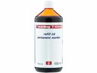 edding T 1000 refill ink Permanent Marker - rot - 1000 ml - mit Tropfenspendersystem,
