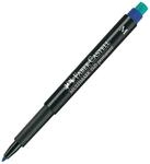 Faber-Castell 152551 - Marker Multimark M, permanent, blau