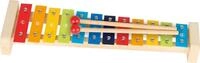 goki 61907 Xylophon mit Notenheft, 37,5 cm, Holz/Metall, 12 Klangplatten, 2