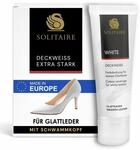 SOLITAIRE White Deckweiss Schuhcreme f&uuml;r wei&szlig;es Glattleder stark deckend
