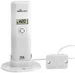 TFA Dostmann Weatherhub Thermo-Hygro-Sender, mit Wassermelder, Smart Home, Abruf der