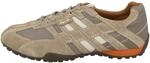 Geox Herren U Snake K Sneaker, Beige Dk Orange, 39 EU