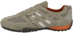 Geox Herren Uomo Snake L Sneakers, Beige Dk Orange, 39 EU