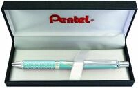 Pentel BL407LS-BOX EnerGel Liquid Gel-Tintenroller Sterling, matt-eisblaues