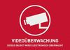 ABUS Warnaufkleber AU074052V Videoüberwachung ohne Logo 74 x 52,5 mm reflektierend