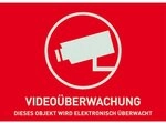 ABUS Warnaufkleber AU074052V Video&uuml;berwachung - Reflektierend, 74 x 52,5 mm