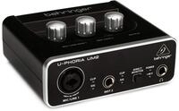Behringer UM2 Audiophiles 2x2 USB Audio Interface mit XENYX Mikrofonvorverst&auml;rker