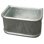 Kerbl Rechtecktrog mit Rundrohren, Futtertrog, Metalltrog, 45x34x24cm, 35l, Metall