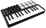 Omnitronic KEY-288 MIDI-Controller | USB-MIDI-Controller mit 25 Tasten, 8 Pads, je 4