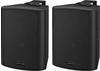 MONACOR MKA-50SET/SW Aktives 2-Wege-Stereo-Lautsprecherboxen-System, 2 x 20 W schwarz