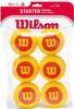 Wilson Tennisbälle Starter Foam für Kinder, gelb/rot, 6er Pack, WRZ259300