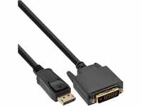 InLine 17117 DisplayPort zu DVI Konverter Kabel, schwarz, 0,3m