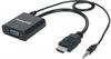 Manhattan HDMI auf VGA Konverter HDMI-Stecker auf VGA-Buchse (mit Audio) schwarz