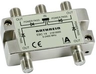 Kathrein EBC 14 4-fach-Verteiler (F-Anschluss, 5-2400 MHz, R&uuml;ckweg- und
