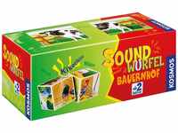 KOSMOS 697365 - Soundwürfel Bauernhof, Lernspielzeug mit Geräuschen, für Kinder ab