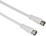 Hama 00122501 Koaxialkabel (3m, F, Male Connector/Male Connector, 75 Ohm)