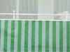 Angerer Balkonbespannung Standard 75 cm Blockstreifen grün/weiß Länge: 8 Meter