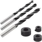 wolfcraft Holzspiralbohrer-Set mit Tiefenstopp, 6-tlg. I 2730000 I Set zum