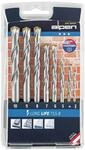ALPEN Bohrer / Hartmetall Steinbohrer Set Long Life 8-teilig (&oslash; 3-10 mm, Bohrer f&uuml;r