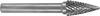 RUKO 116026 - Fresas metal duro forma G - SPG Arco en punta (8 x 60 mm)