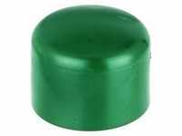 Alberts 855260 Pfostenkappe für runde Metallpfosten | Kunststoff, grün | für