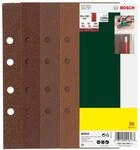 Bosch Home and Garden 25tlg. Schleifblatt-Set zur Spannb&uuml;gelbefestigung,