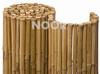 NOOR Bambusmatte Deluxe 0,90 x 2,50m I Natürliche Bambus-Sichtschutzmatte mit