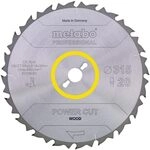 Metabo Kreiss&auml;geblatt HW/CT 315 x 30, 20 FZ 22 Grad, 628015000