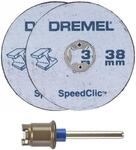 Dremel SC406 EZ SpeedClic Metall-Trennscheiben, Zubeh&ouml;rsatz mit 2 Trennscheiben 38mm